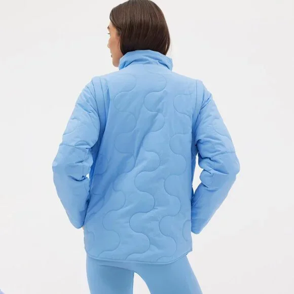 Halfdays Davis Convertible Insulated Women's Jacket - Forget Me Not Blue - Picture 7 of 8